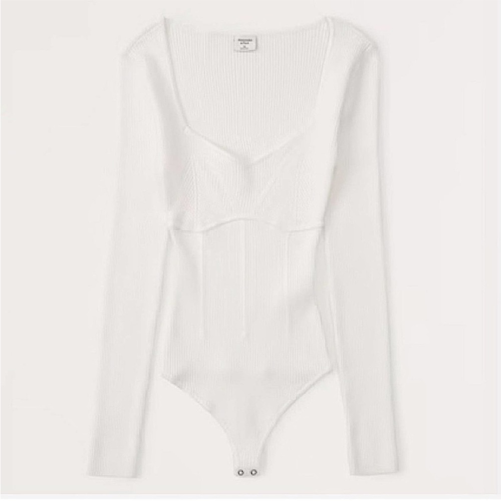 Abercrombie‎ & Fitch Corset Sweetheart Sweater Bodysuit